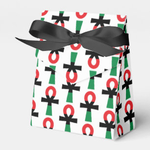 Red, Black & Green Ankh Favor Box