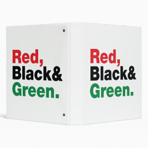 Red, Black & Green. Binder