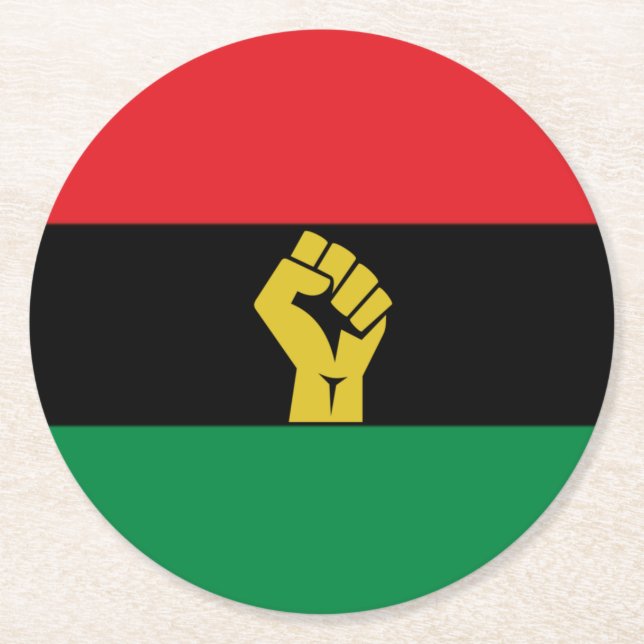 Red Black + Green Coaster (Front)