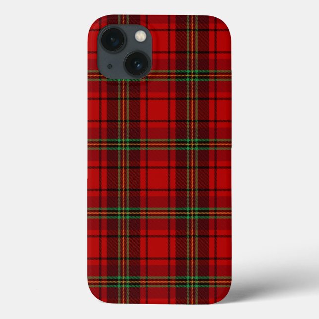 Red Black Green Cozy Plaids  Case-Mate iPhone Case (Back)