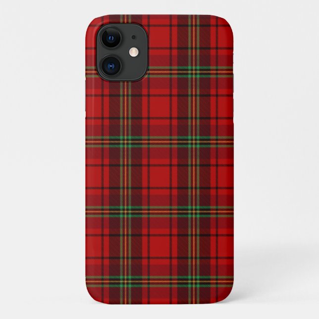 Red Black Green Cozy Plaids  Case-Mate iPhone Case (Back)