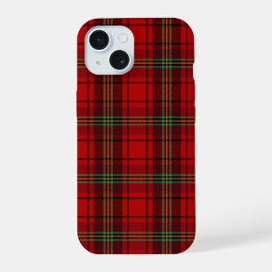 Red Black Green Cozy Plaids iPhone 15 Case