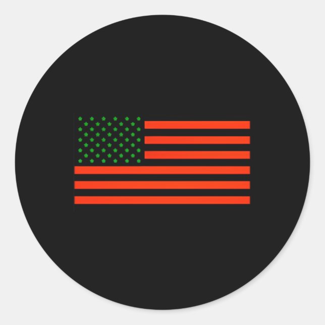 Red Black Green Flag Black Owned Bz African Americ Classic Round Sticker (Front)