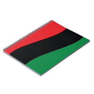 Red, Black & Green Flag Notebook