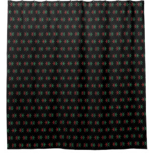 Red Black Green Snowflakes Kwanzaa Backdrop