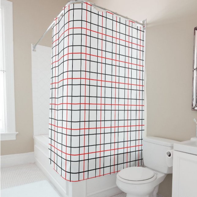 Red Black Grid Lines Plaid Design  (Creator Uploaded)