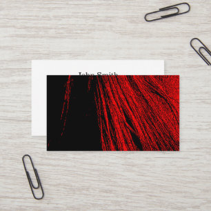 Red & Black Horse Mane Business Cards