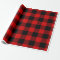 Red Black Huge Buffalo Plaid Lumberjack Tartan