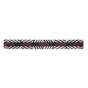 red Black Independence Day June 19 Juneteenth Satin Ribbon