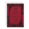 Red Black Lace Gothic Wedding Invitation Card
