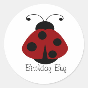 Red Black Ladybug Stickers