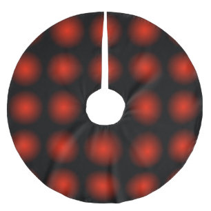 Red black light pattern tree skirt