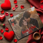 Red & Black LOVE Design with Photo, Names & Date Jigsaw Puzzle<br><div class="desc">Celebrate your love story with this Personalized Valentine’s Day Puzzle, featuring a stylish red and black design with the word ‘LOVE’ creatively styled with a heart-shaped ‘O’. Customize it with your favourite photo, names, and a special date to create a heartfelt keepsake or a unique romantic gift. Perfect for Valentine’s...</div>
