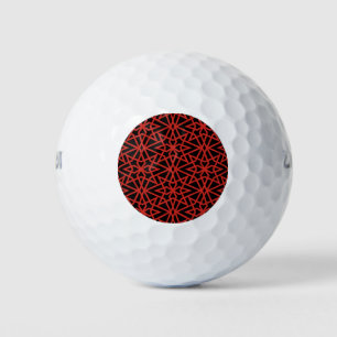 Red Black Luxury Style Golf Balls