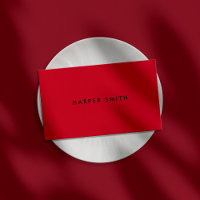 Red Black Modern Minimal Professional