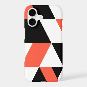Red-black, modern, trendy, urban geometric design