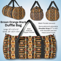 Red Black Orange Brown Abstract Geometric