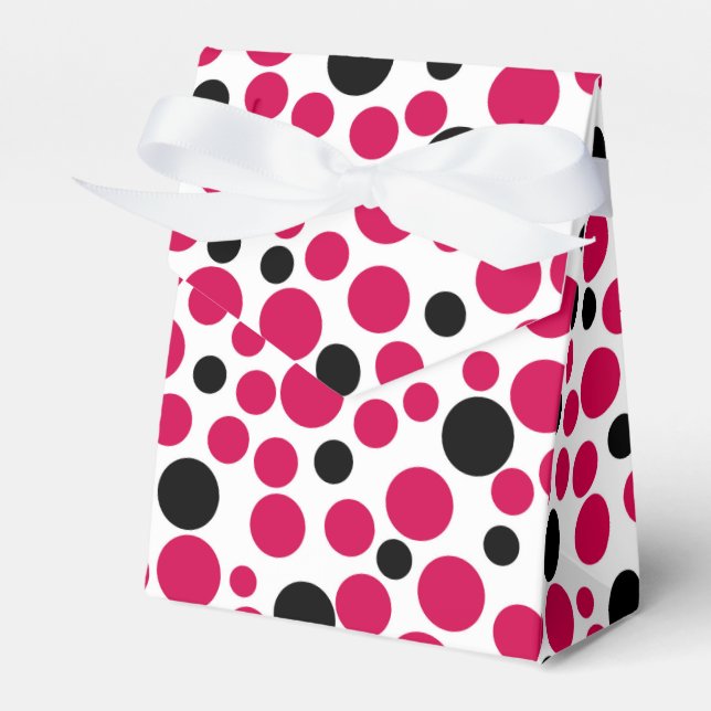 red black peas retro on white background favor box (Front Side)