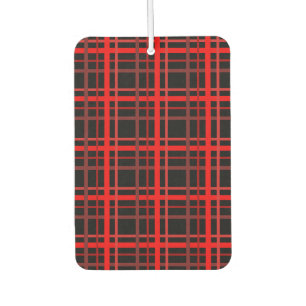 Red & Black Plaid Air Freshener