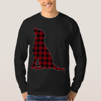 Red Black Plaid Black Lab Lover Matching Family Pa