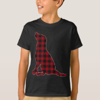 Red Black Plaid Black Lab Lover Matching Family Pa