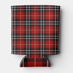 Red & Black Plaid Can Cooler