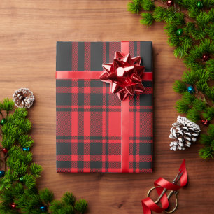 Red & Black Plaid Wrapping Paper