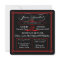 Red & Black Poster Style Wedding Invitations