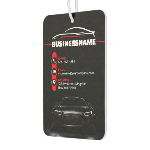 Red & Black Professional Automotive Car Detailing Air Freshener