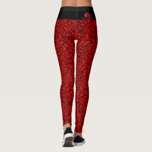 Red & Black Royal Pain Leggings