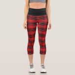 Red Black Scottish Tartan Chic Stylish Pattern Capri Leggings<br><div class="desc">This design features simple stylish red and black tartan pattern #tartan #scottish #fashion #fashionable #stylish #trendy #leggings #yoga #yogapants #workout #fitness #workoutclothing #clothing #gift #gifts #giftsforher#giftsforgirls #giftsforwomen</div>
