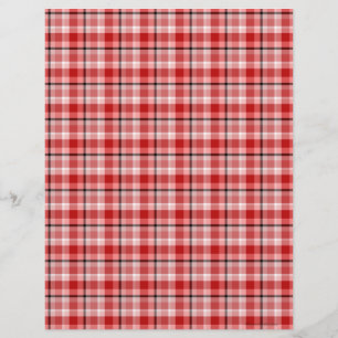 Red Black Scrapbook Paper