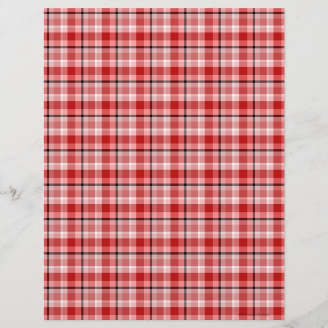 Red Black Scrapbook Paper (Front)
