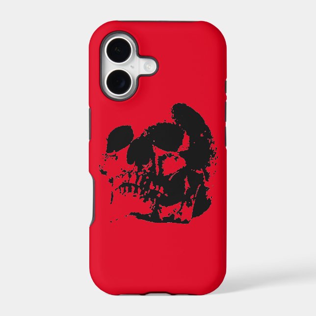 Red Black Skull iPhone 7 Plus Case (Back)