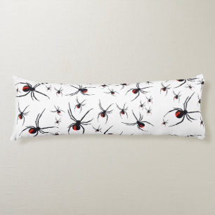 Red & Black Spider Pattern  Body Pillow