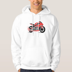 Red Black Sport Motorcycle  Hoodie