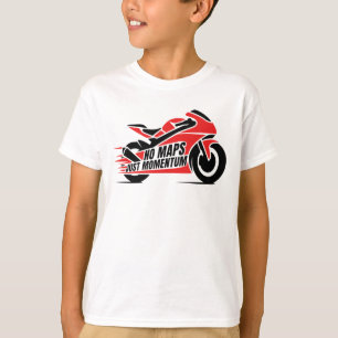 Red Black Sport Motorcycle T-Shirt