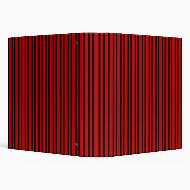 Red Black Stripes Pattern Binder (Background)