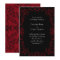 Red & Black Swirl Gothic Wedding Invitations