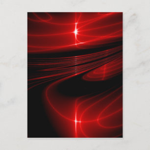 Red Black Swirl Postcard