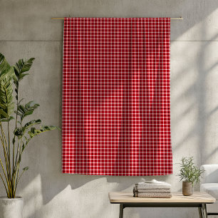 Red Black Tartan Blanket Cozy Lumberjack Style