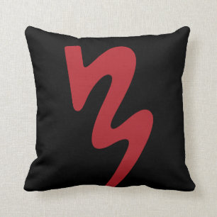 Red & Black Two Sided Batavia Marching Logo Pillow