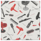 Red Black Watercolor Hairstylist Salon Stylist