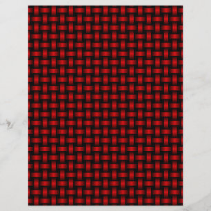 Red Black Weave Pattern Letterhead