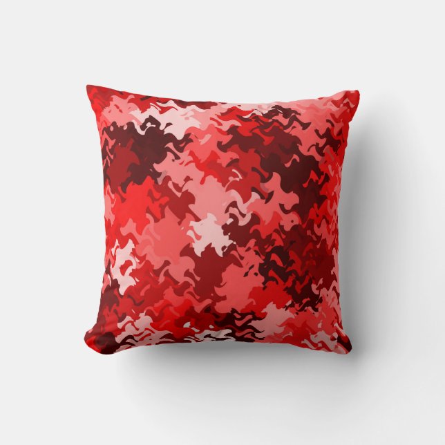 Red/Black/White Abstract 5in1 Cushion 2, see notes (Front)