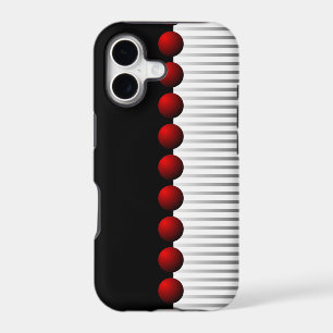 Red Black White and Grey Abstract