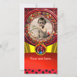 RED BLACK WHITE LADYBUG BABY SHOWER PHOTO TEMPLATE