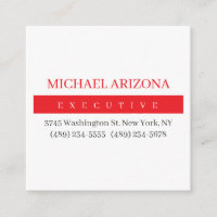 Red Black & White Minimalist Simple Plain Modern