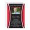 Red, Black, White Photo Graduation Invitation