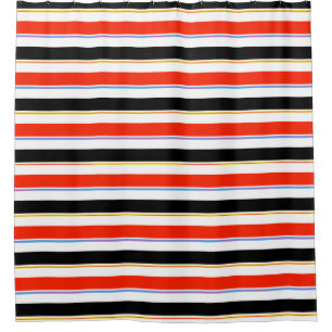 Red Black White Stripes Lines Pattern Design
